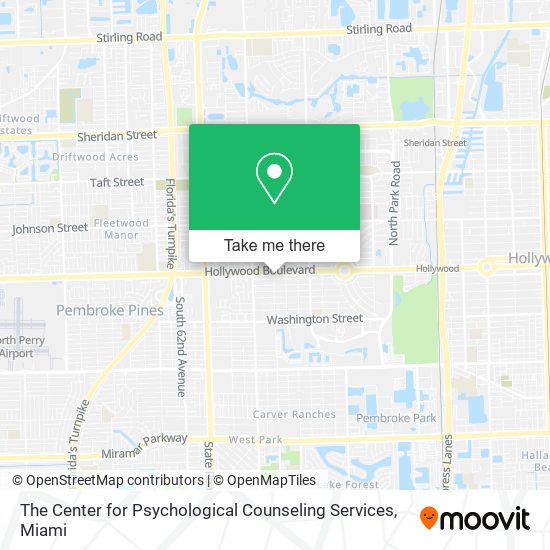 Mapa de The Center for Psychological Counseling Services