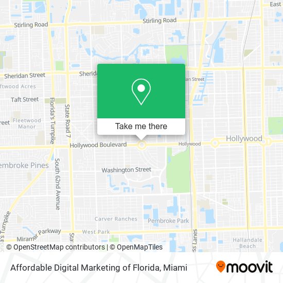 Affordable Digital Marketing of Florida map
