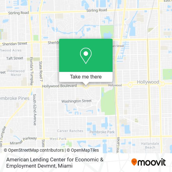 American Lending Center for Economic & Employment Devmnt map