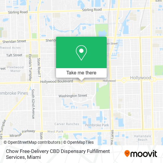 Chow Free-Delivery CBD Dispensary Fulfillment Services map