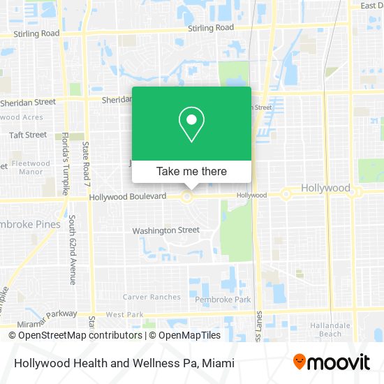 Hollywood Health and Wellness Pa map