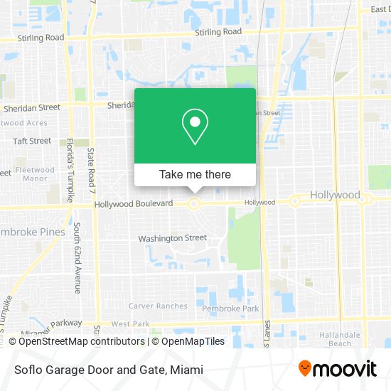 Mapa de Soflo Garage Door and Gate