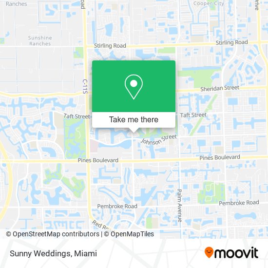 Sunny Weddings map