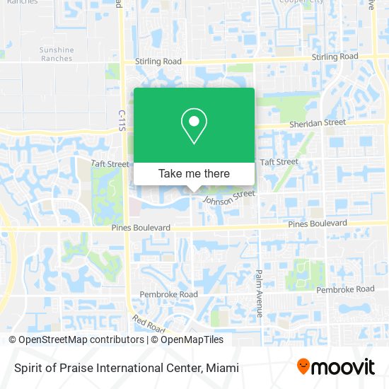 Spirit of Praise International Center map