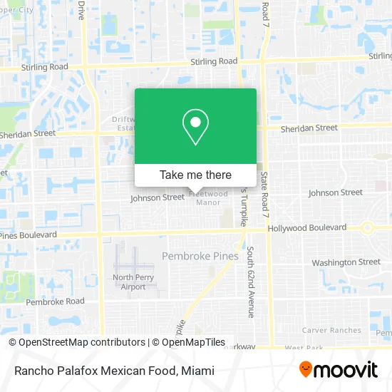 Rancho Palafox Mexican Food map