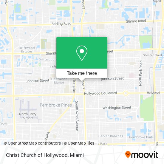 Christ Church of Hollywood map