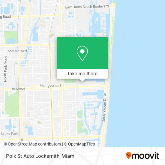 Polk St Auto Locksmith map