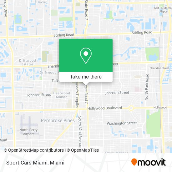 Sport Cars Miami map