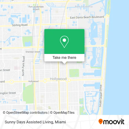 Sunny Days Assisted Living map
