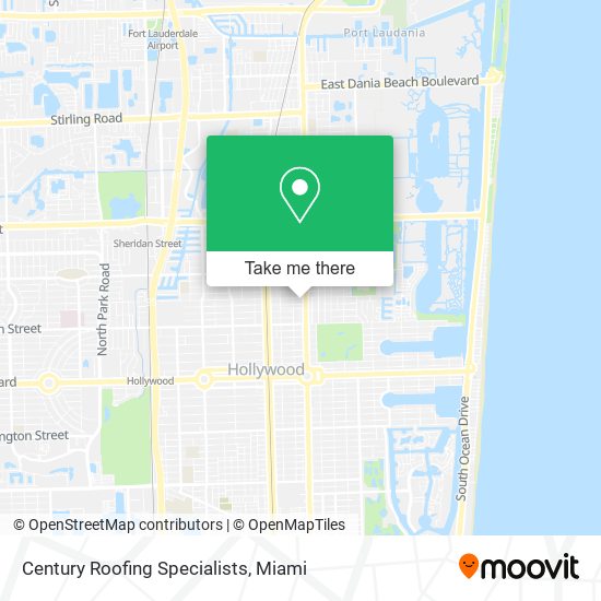 Century Roofing Specialists map