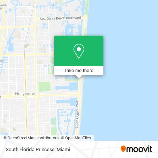 South Florida Princess map