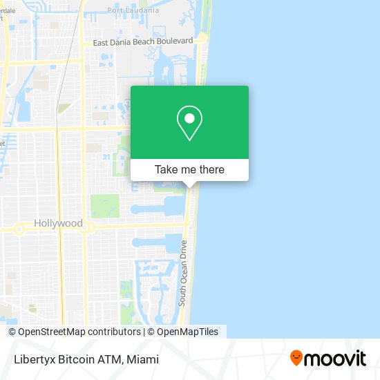 Mapa de Libertyx Bitcoin ATM