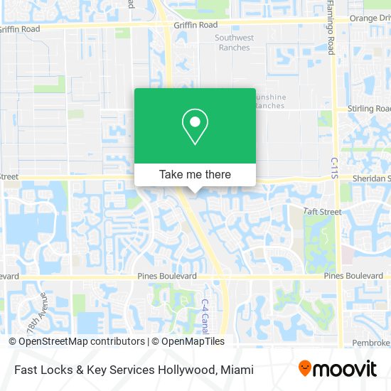 Mapa de Fast Locks & Key Services Hollywood