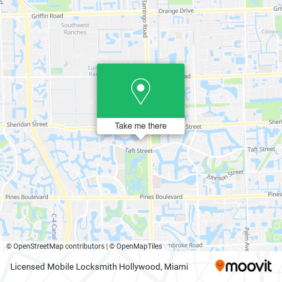 Mapa de Licensed Mobile Locksmith Hollywood