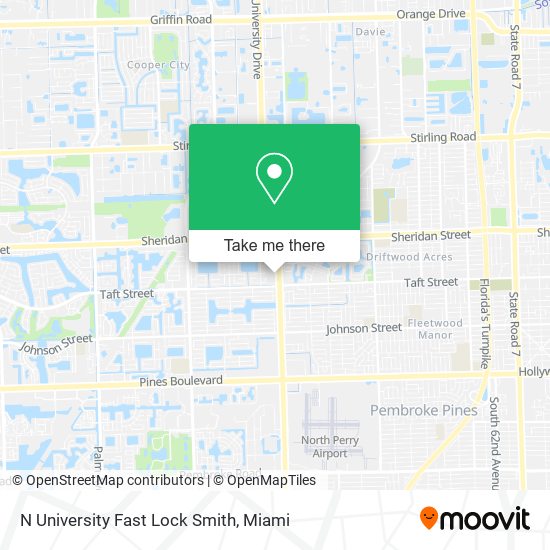 N University Fast Lock Smith map