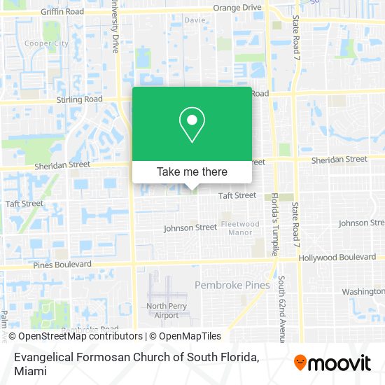 Evangelical Formosan Church of South Florida map