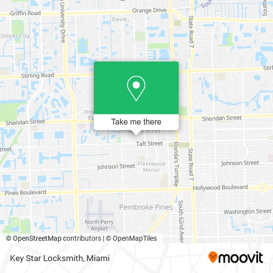Key Star Locksmith map