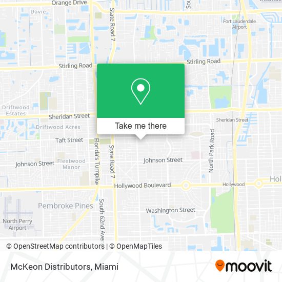 Mapa de McKeon Distributors