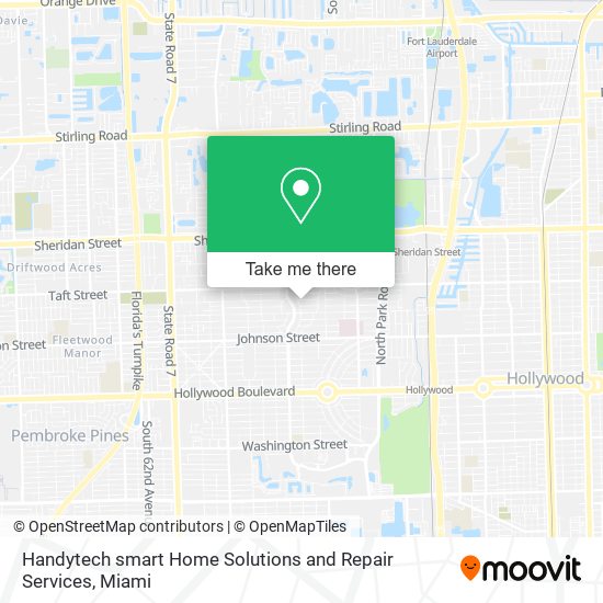 Handytech smart Home Solutions and Repair Services map