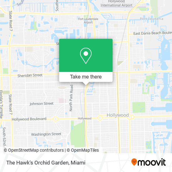 The Hawk's Orchid Garden map