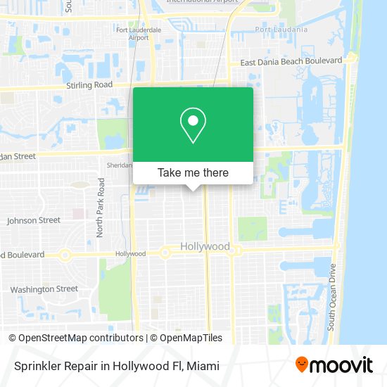 Sprinkler Repair in Hollywood Fl map