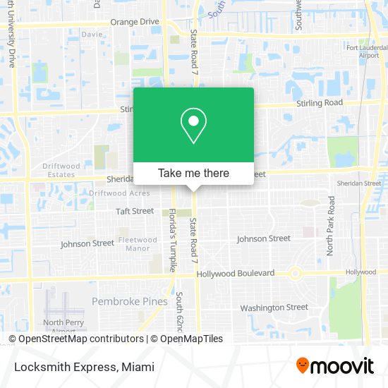 Mapa de Locksmith Express