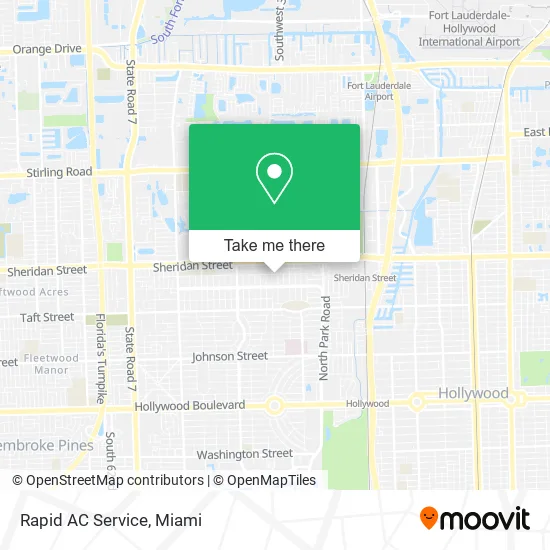 Rapid AC Service map