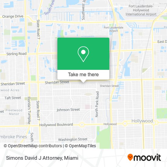 Simons David J Attorney map