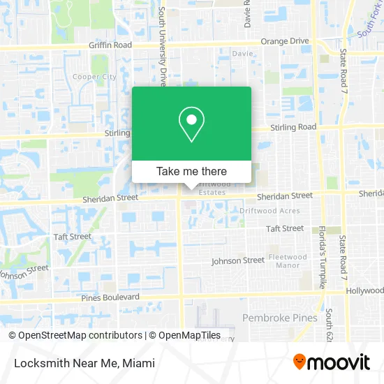 Locksmith Near Me map