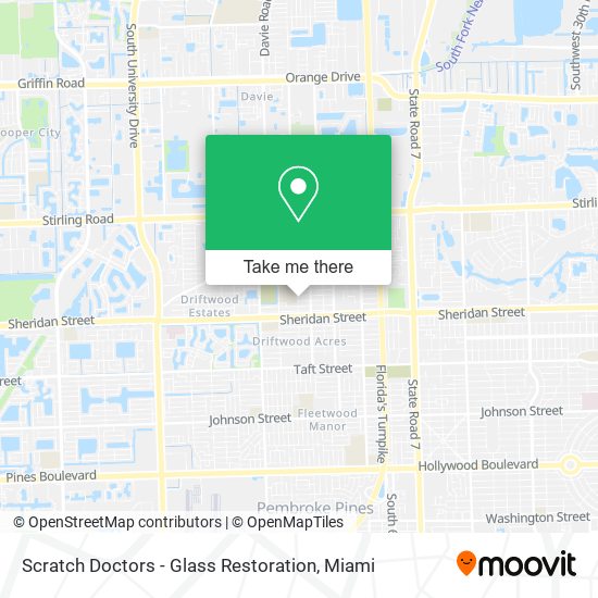 Mapa de Scratch Doctors - Glass Restoration