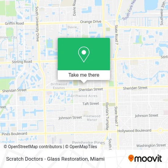 Scratch Doctors - Glass Restoration map