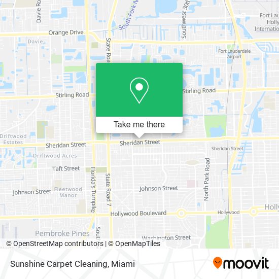 Sunshine Carpet Cleaning map