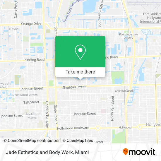 Jade Esthetics and Body Work map