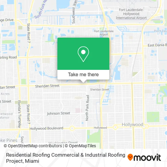 Mapa de Residential Roofing Commercial & Industrial Roofing Project