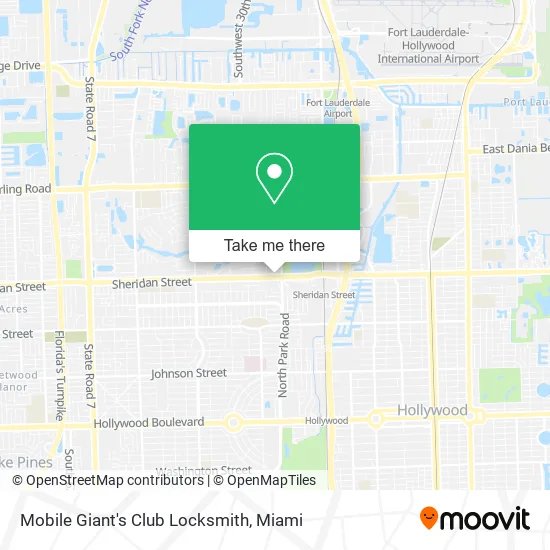 Mobile Giant's Club Locksmith map