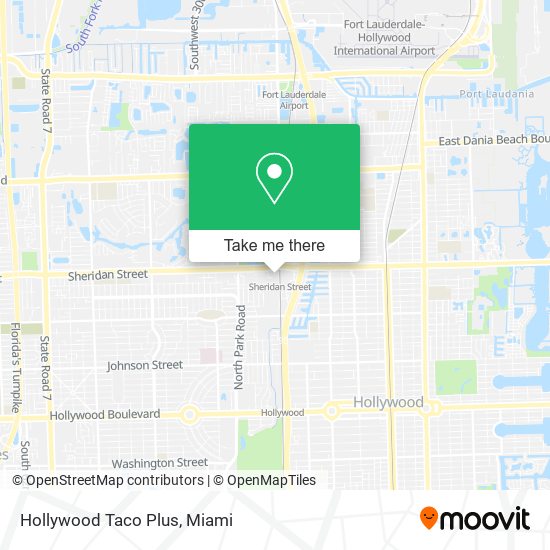 Hollywood Taco Plus map