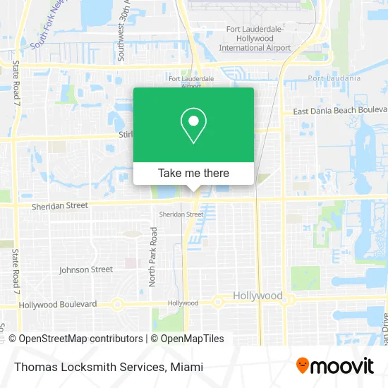 Thomas Locksmith Services map