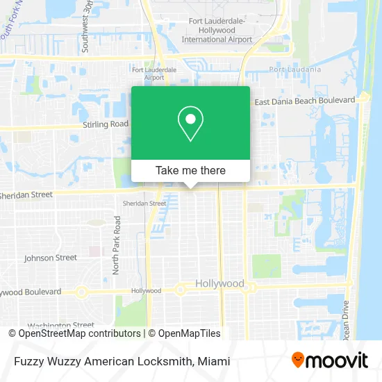 Fuzzy Wuzzy American Locksmith map