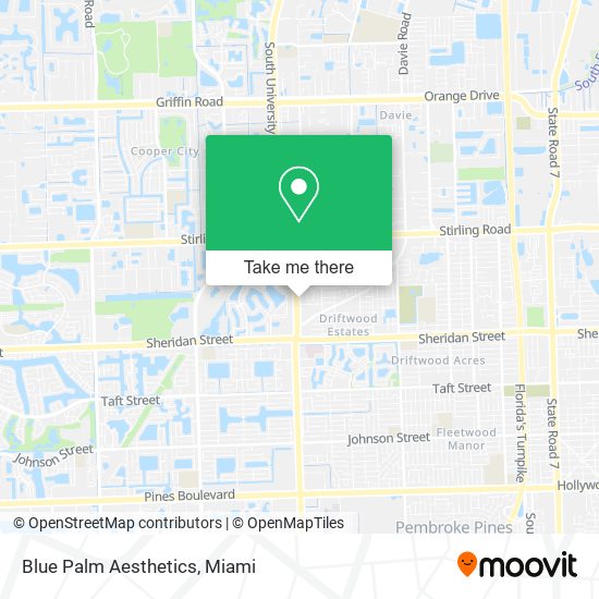 Blue Palm Aesthetics map