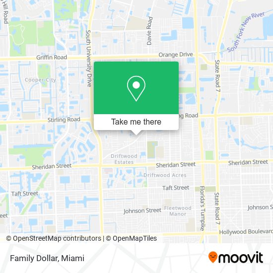 Mapa de Family Dollar