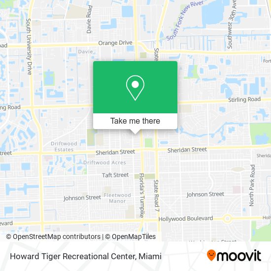 Howard Tiger Recreational Center map