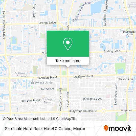 Mapa de Seminole Hard Rock Hotel & Casino