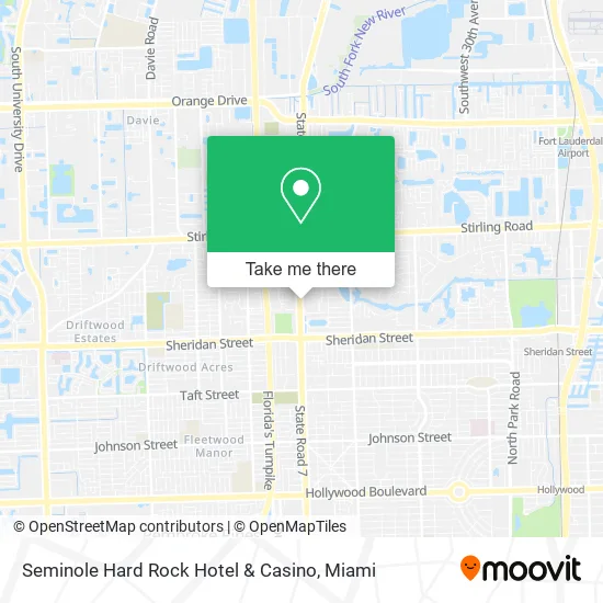 Mapa de Seminole Hard Rock Hotel & Casino