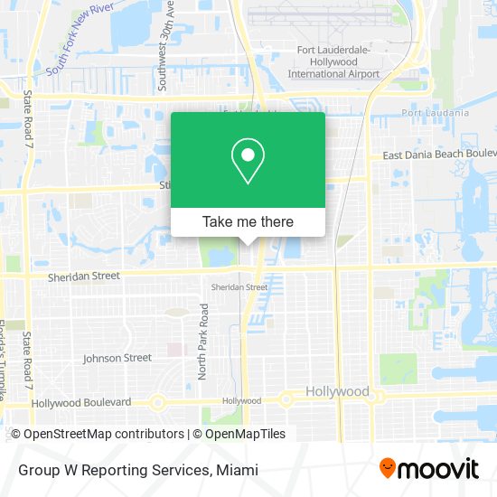 Group W Reporting Services map