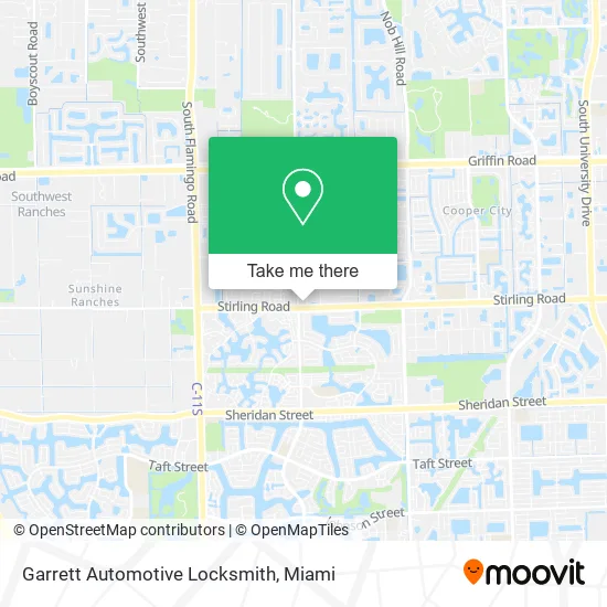 Garrett Automotive Locksmith map