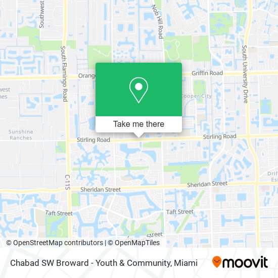 Mapa de Chabad SW Broward - Youth & Community