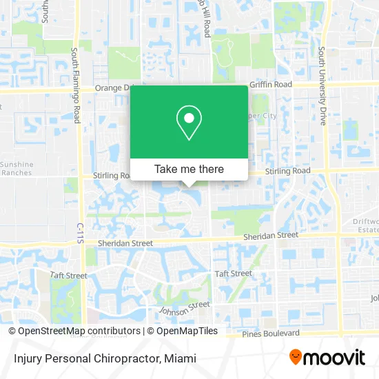 Injury Personal Chiropractor map