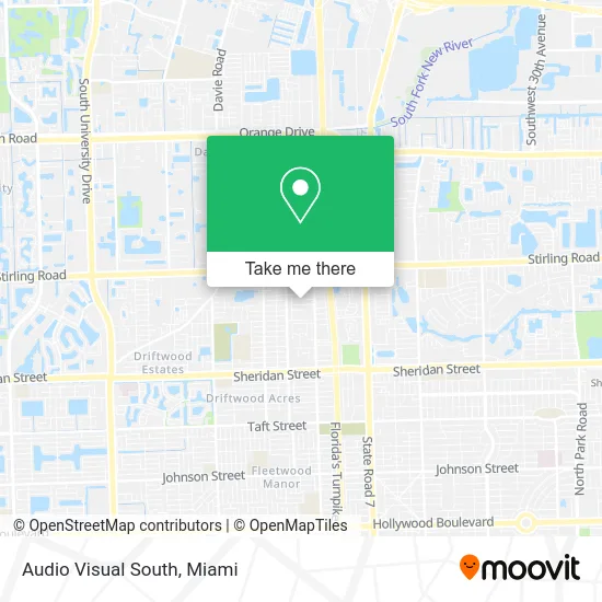 Audio Visual South map