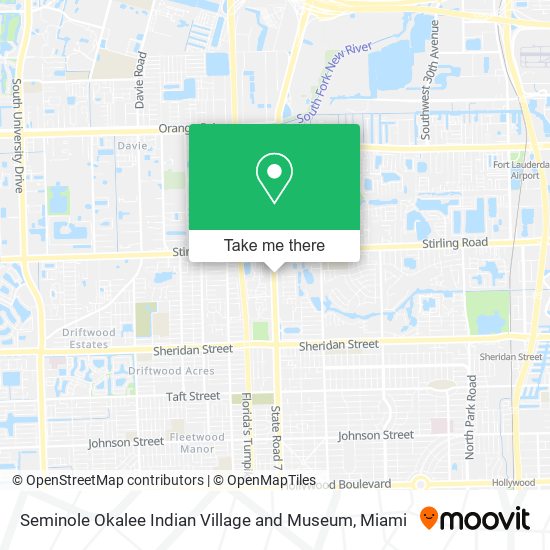 Mapa de Seminole Okalee Indian Village and Museum