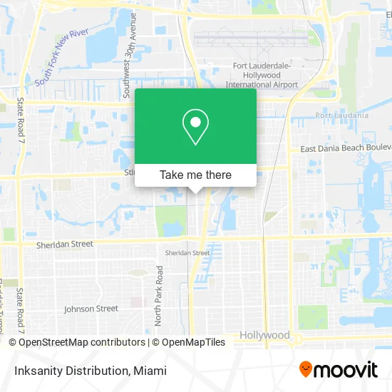 Inksanity Distribution map